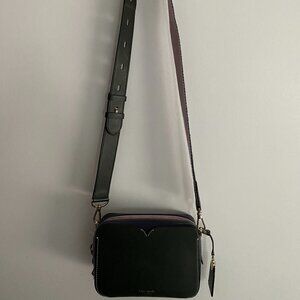 Kate Spade New York Handcrafted Crossbody Soft Leather - Black, Pink